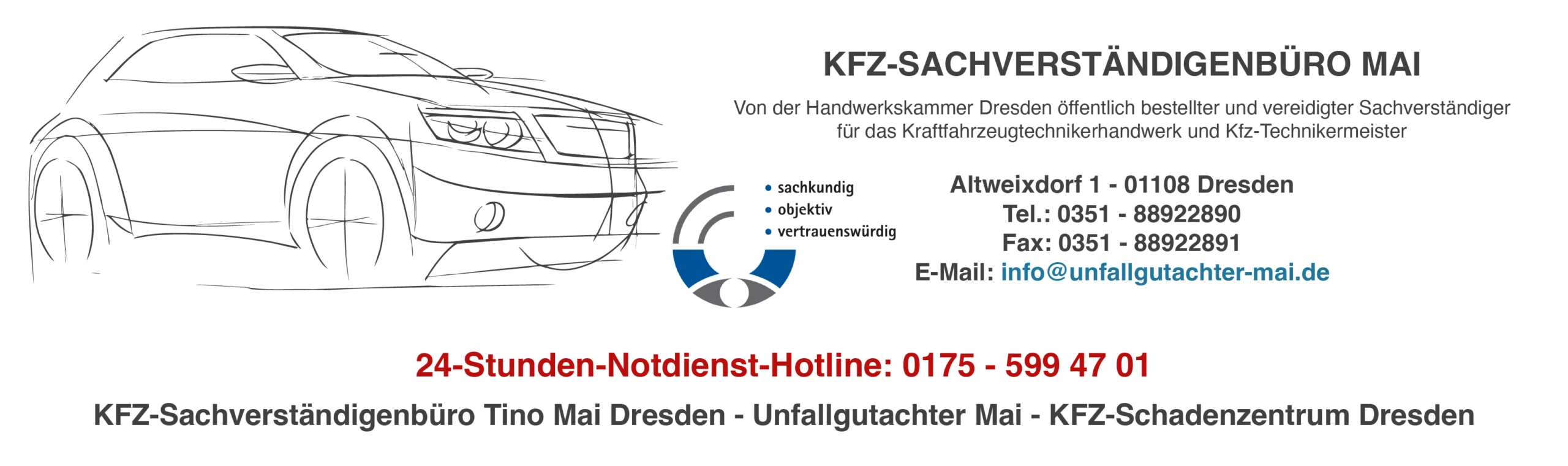 Logo - Unfallgutachter Mai Dresden